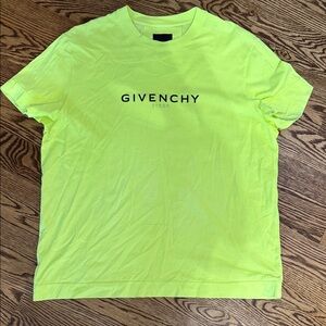 Givenchy Women's Neon Yellow Long Sleeve Tee Guaranteed Authentic